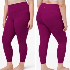 Lululemon Align Pant II 25" in Deep Fuschia size six (6)